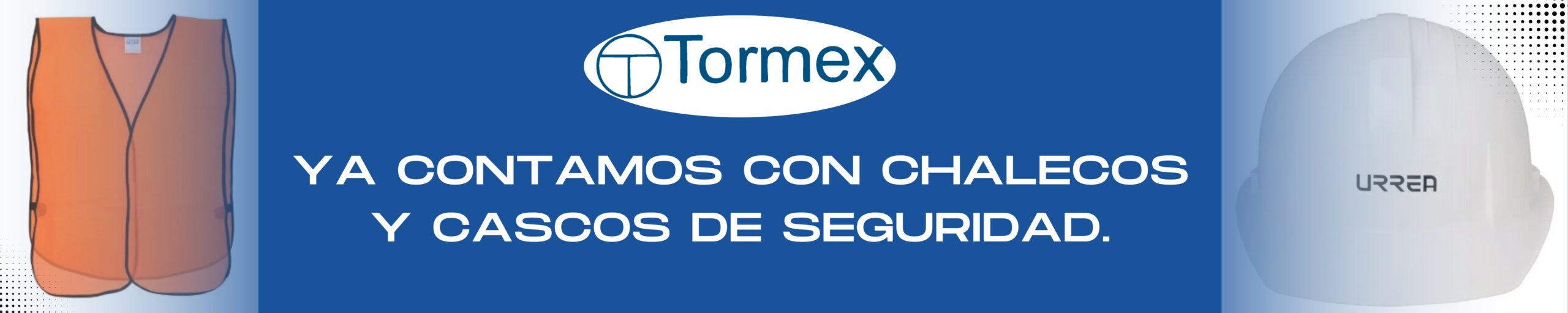 Ya contamos con chalecos y cascos de seguridad.