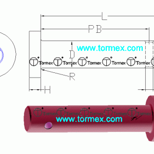 Diagrama tornillo cabeza redonda