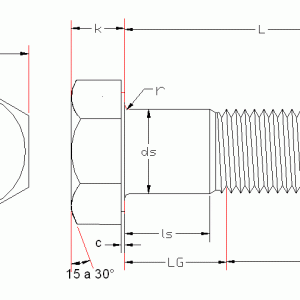 tornillo hexagonal G8.8