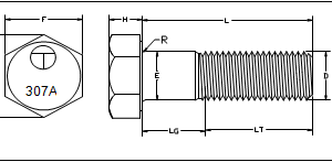 tornillo A hexagonal GA